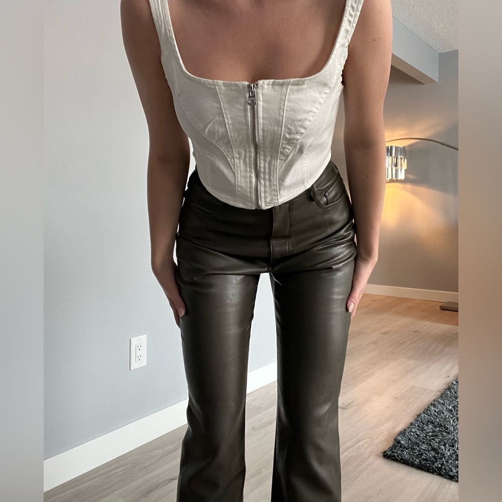 Wilfred Melina Pant in Forest Green Aritzia